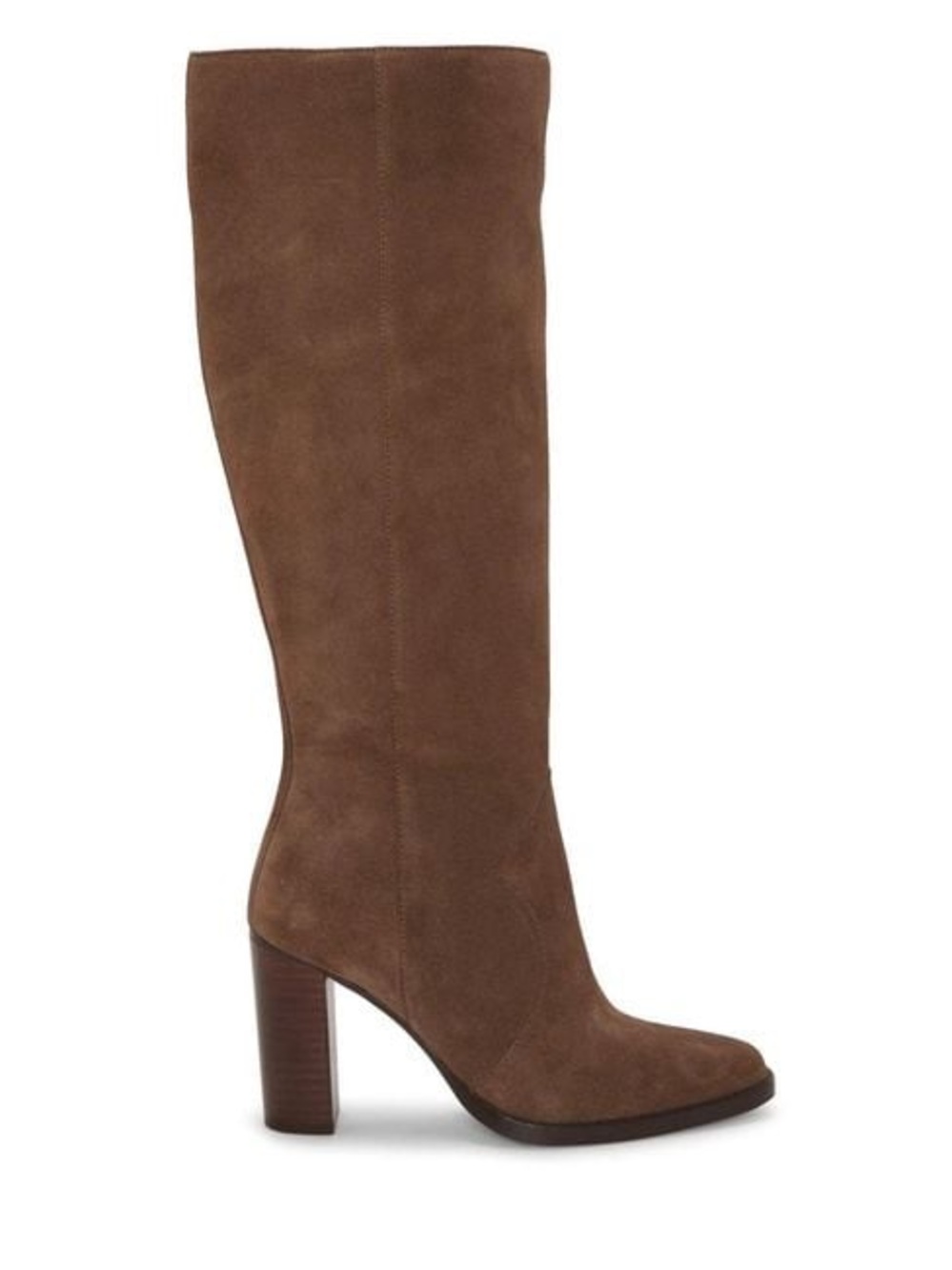 Vince Camuto Brown Suede Knee-High Heeled Boots